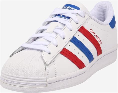 adidas superstar herren weiß blau rot uk 12|adidas superstar kaufen.